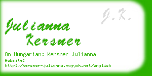 julianna kersner business card